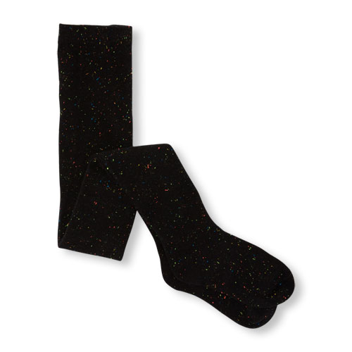 Girls Multicolor Speckle Tights