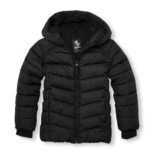 Girls PLACE Sport Long Sleeve Insulated Hooded Jacket