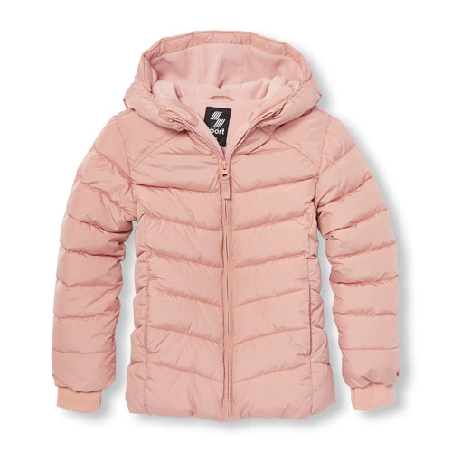 Girls PLACE Sport Long Sleeve Insulated Hooded Jacket