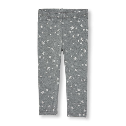 Toddler Girls Glitter Print Leggings