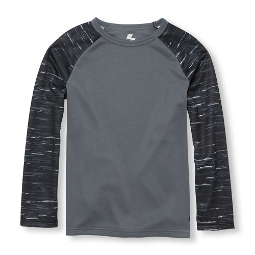 Boys PLACE Sport Long Raglan Sleeve Mesh Top