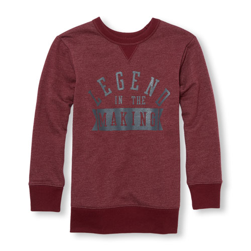 Boys Active Long Sleeve Graphic Sweatshirt