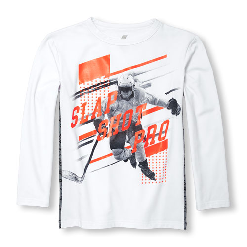Boys PLACE Sport Long Sleeve Pieced Graphic Top