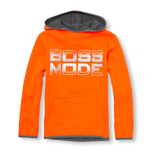 Boys PLACE Sport Long Sleeve Waffle Fleece-Lined Graphic Hoodie