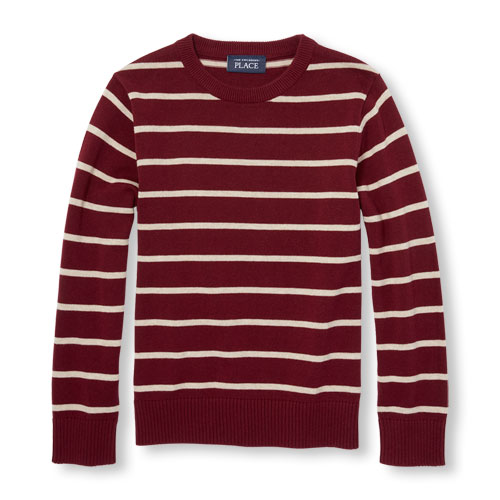 Boys Long Sleeve Striped Sweater