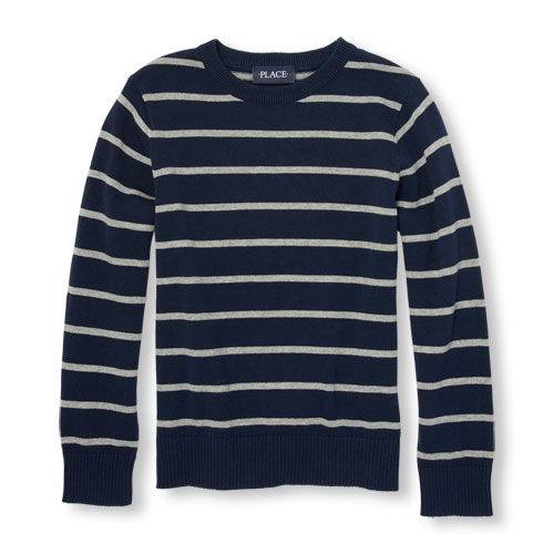 Boys Long Sleeve Striped Sweater
