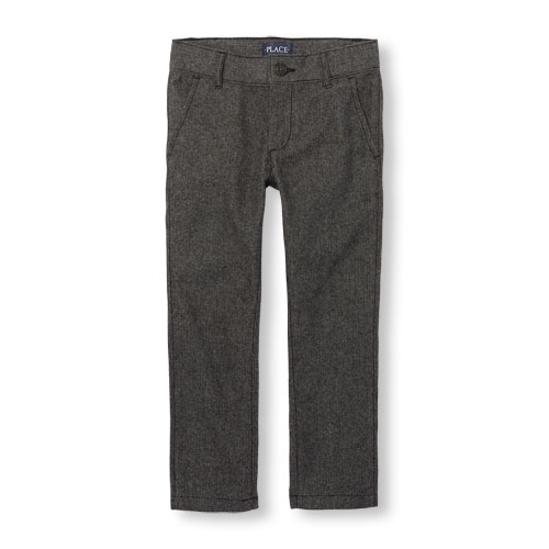 Boys Herringbone Dressy Pants