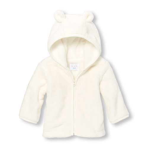 Unisex Baby Layette Long Sleeve Cozy Full-Zip Hoodie