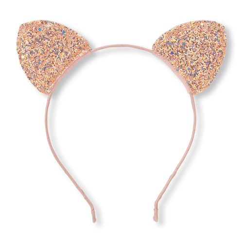 Girls Glitter Cat Ears Headband