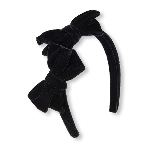 Girls Double Velvet Bow Headband