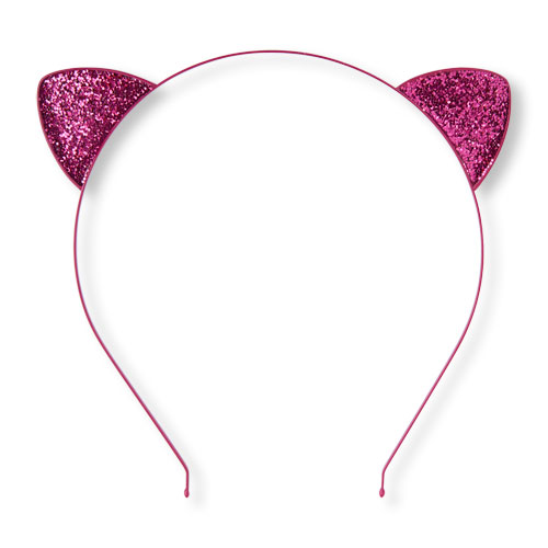 Girls Glitter Cat Ears Headband