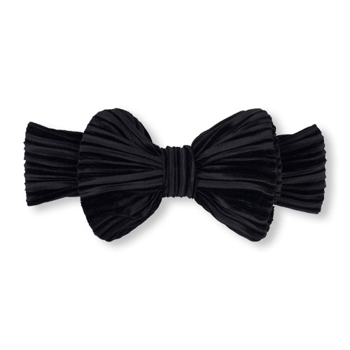 Toddler Girls Crinkled Velour Bow Headwrap
