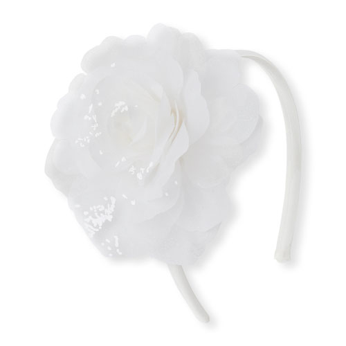 Toddler Girls Oversized Glitter Rose Headband
