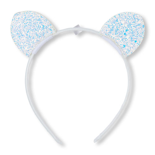 Girls Glitter Cat Ears Headband