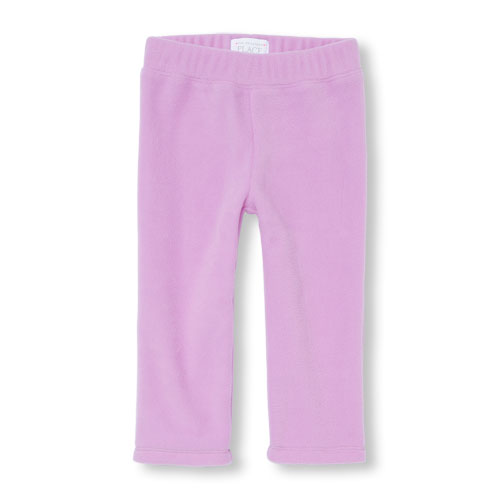 Toddler Girls Solid Glacier Fleece Pants