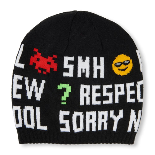 Boys Statement Print Beanie