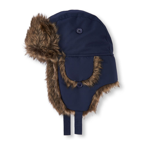 Boys Faux Fur Trapper Hat