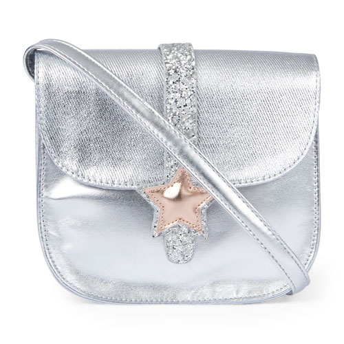 Girls Glitter Star Metallic Bag