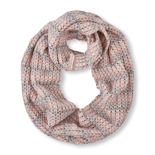 Girls Sparkle Stripe Infinity Scarf