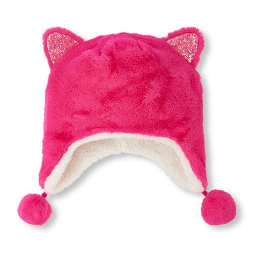 Girls Glitter Cat Hat