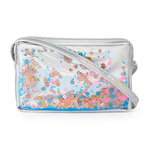 Girls Floating Sequins Holographic Bag