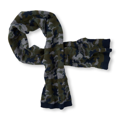 Boys Camo Scarf