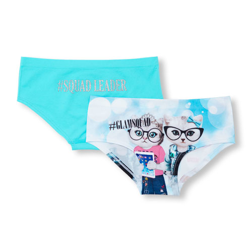 Girls Glam Squad Seamless Brief 2-Pack