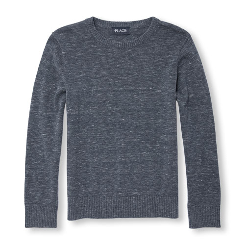 Boys Long Sleeve Indigo Sweater