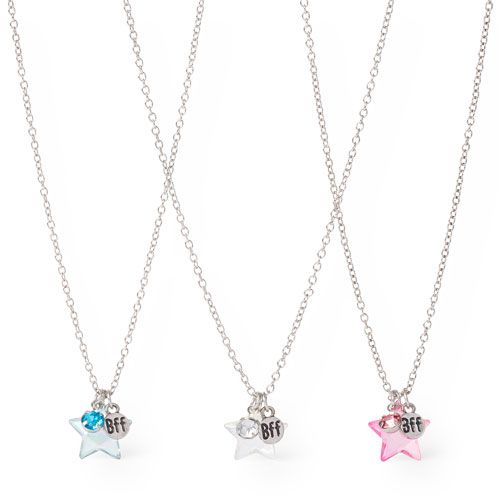 Girls Star BFF Necklace 3-Pack