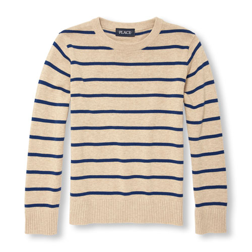 Boys Long Sleeve Striped Sweater