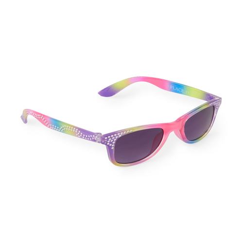 

Baby Girls Toddler Faceted Retro Sunglasses - Multi - The Children's Place