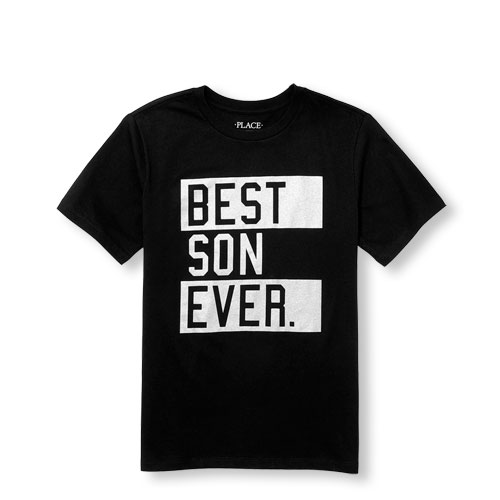 Boys Daddy And Me Short Sleeve 'Best Son Ever' Matching Graphic Tee