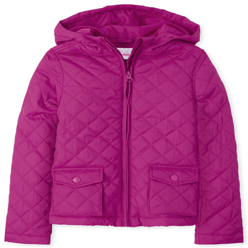 Girls Uniform Quilted Puffer Jacket | The Children's Place