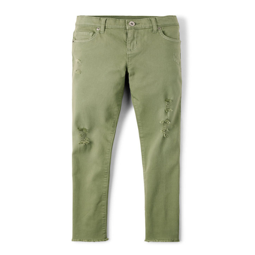s Distressed Denim Super Skinny Jeans - Green - The Children's Place