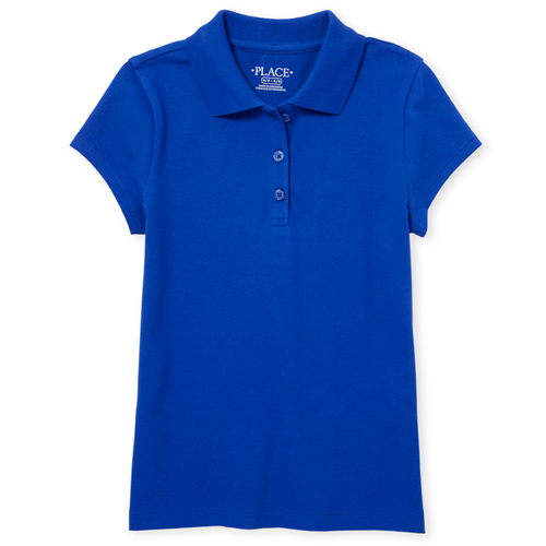 

s Uniform Pique Polo - Blue - The Children's Place