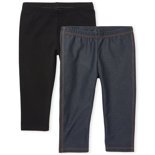 The Childrens Place Baby Girls Solid Leggings