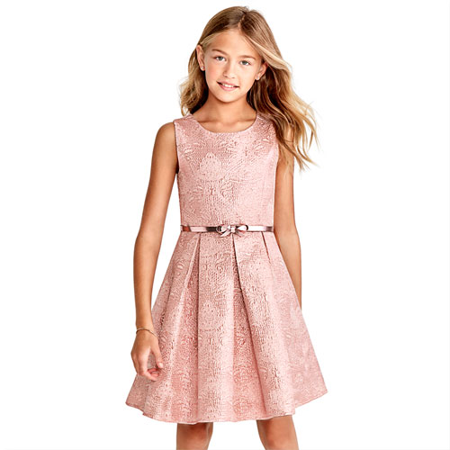 children's place gold dress