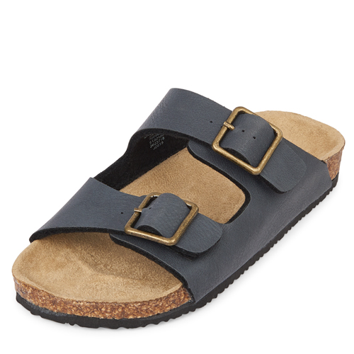 

s Boys Double Strap Sandals - Gray - The Children's Place