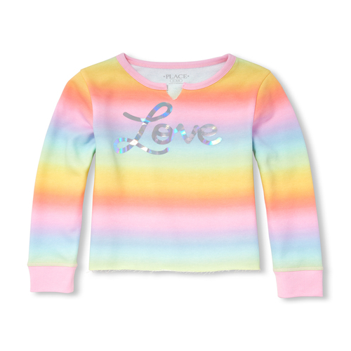 

Girls Active Foil Graphic Pullover - Multi - The Children's Place