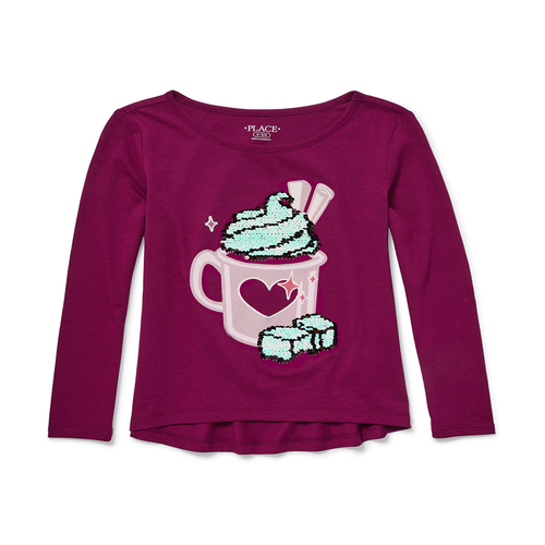 girls purple top girls long sleeve flip sequin graphic top tops shirts the childrens place free shipping girls purple top girls long sleeve flip sequin graphic top tops shirts the childrens place free shipping