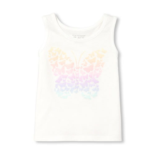 

s Baby And Toddler Mix And Match Glitter Tank Top - White - The Children's Place