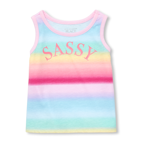 

s Baby And Toddler Mix And Match Glitter Sassy Rainbow Tank Top - Multi - The Children's Place