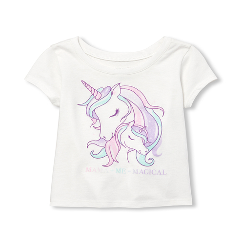 

s Baby And Toddler Mix And Match Glitter Top - White - The Children's Place
