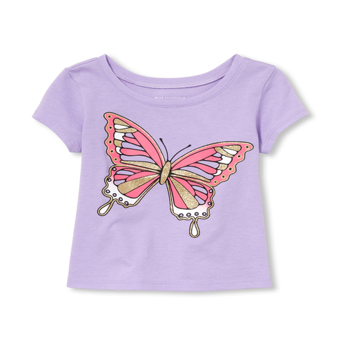 

s Baby And Toddler Mix And Match Glitter Top - Purple - The Children's Place