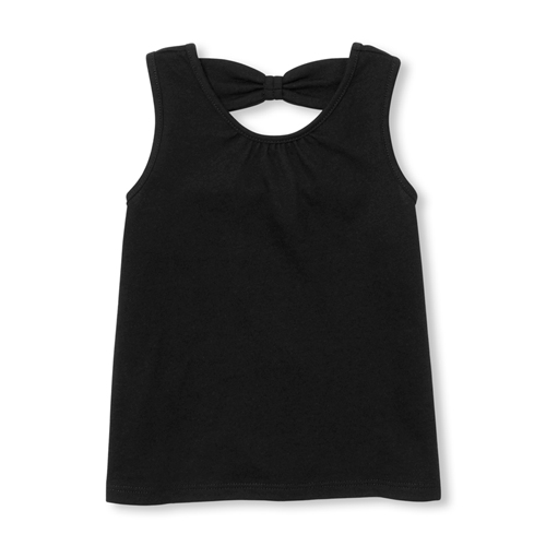 

s Baby And Toddler Matchables Bow Back Tank Top - Black - The Children's Place