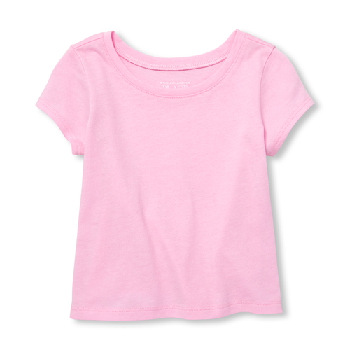 

s Baby And Toddler Matchables Short Sleeve Top - Pink - The Children's Place