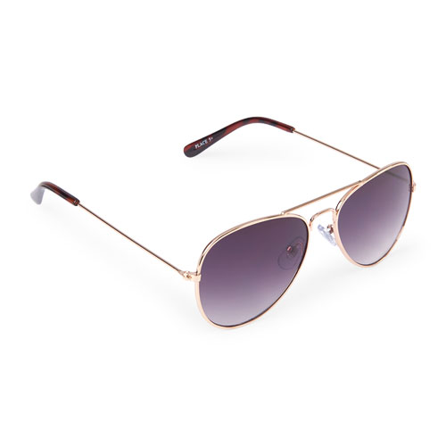 

Boys Boys Metal Aviator Sunglasses - Metallic - The Children's Place