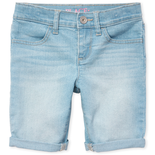 

s Roll Cuff Denim Skimmer Shorts - The Children's Place