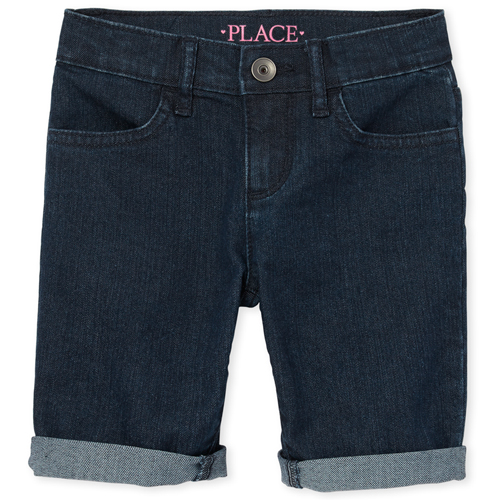 

s Roll Cuff Denim Skimmer Shorts - The Children's Place
