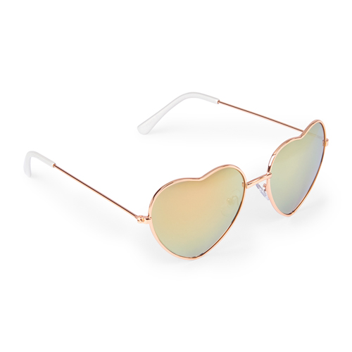 

Girls Metal Heart Sunglasses - Metallic - The Children's Place